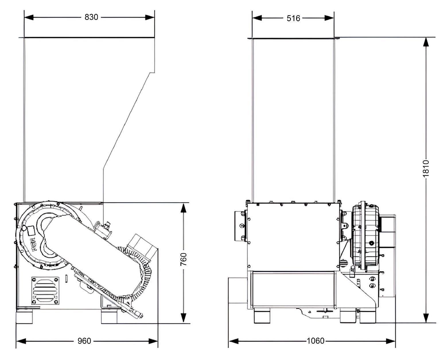Шредер для измельчения древесных отходов LR520 (Австрия), Шредер для измельчения древесных отходов LR520 (Австрия), шредер для измельчения древесных отходов lr520