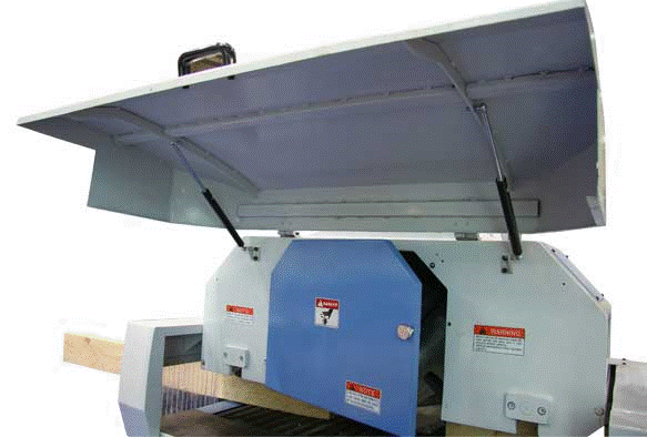 обеспечение безопасности многопильного станка с гусеничной подачей MRS-170