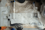 Прижим боковой M206.5.8BG2 в комплекте с 2 пневмоцилиндрами и 2 роликами для Beaver