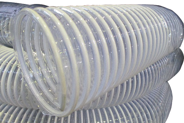 Воздуховод ф100мм из пластичного ПВХ армированный ударопрочной спиралью