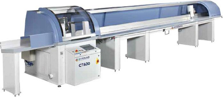 Торцовочная линия с поворотным столом и фрезерным узлом STROMAB CT 600 F