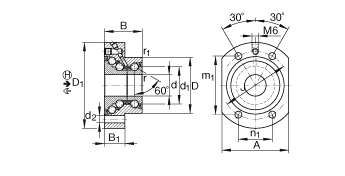 Подшипник DKLFA2080 2RS INA